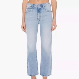 MOTHER THE SCOOTER ANKLE High-Rise Straight Jeans